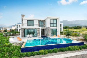 villa and private pool in north cyprus